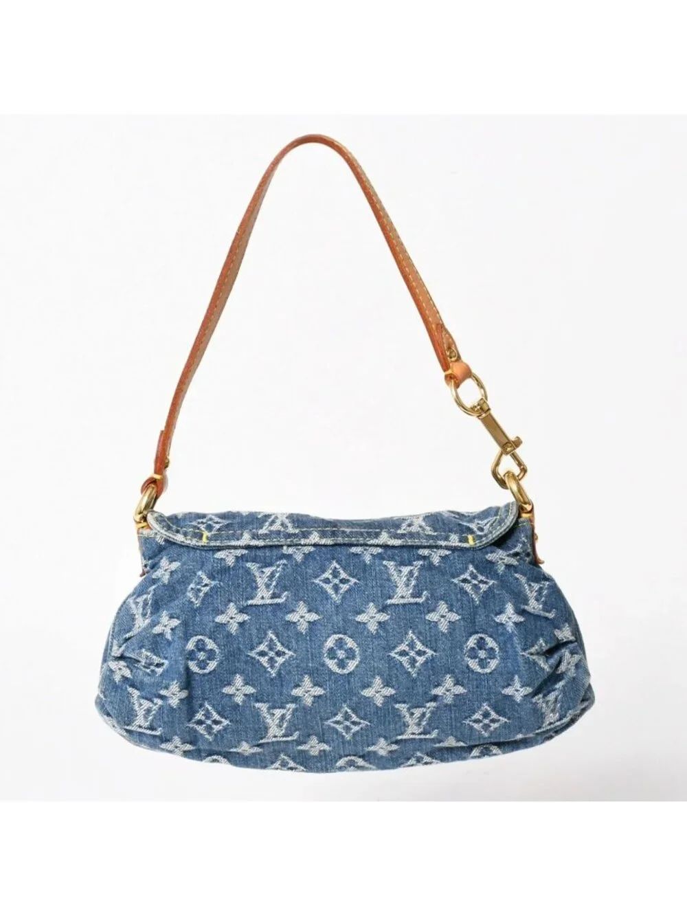 Louis Vuitton Mini Pleaty Bag Monogram Denim Indigo Blue